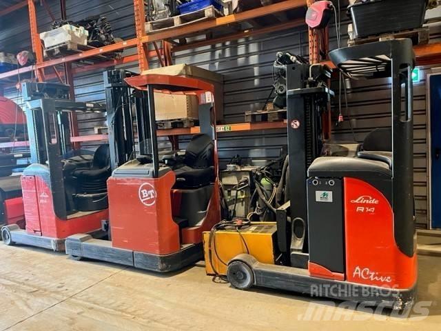 Linde R 14 Ретрак/ Високоповдигач с изместване на вилката напред