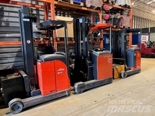 Linde R 14 Ретрак/ Високоповдигач с изместване на вилката напред