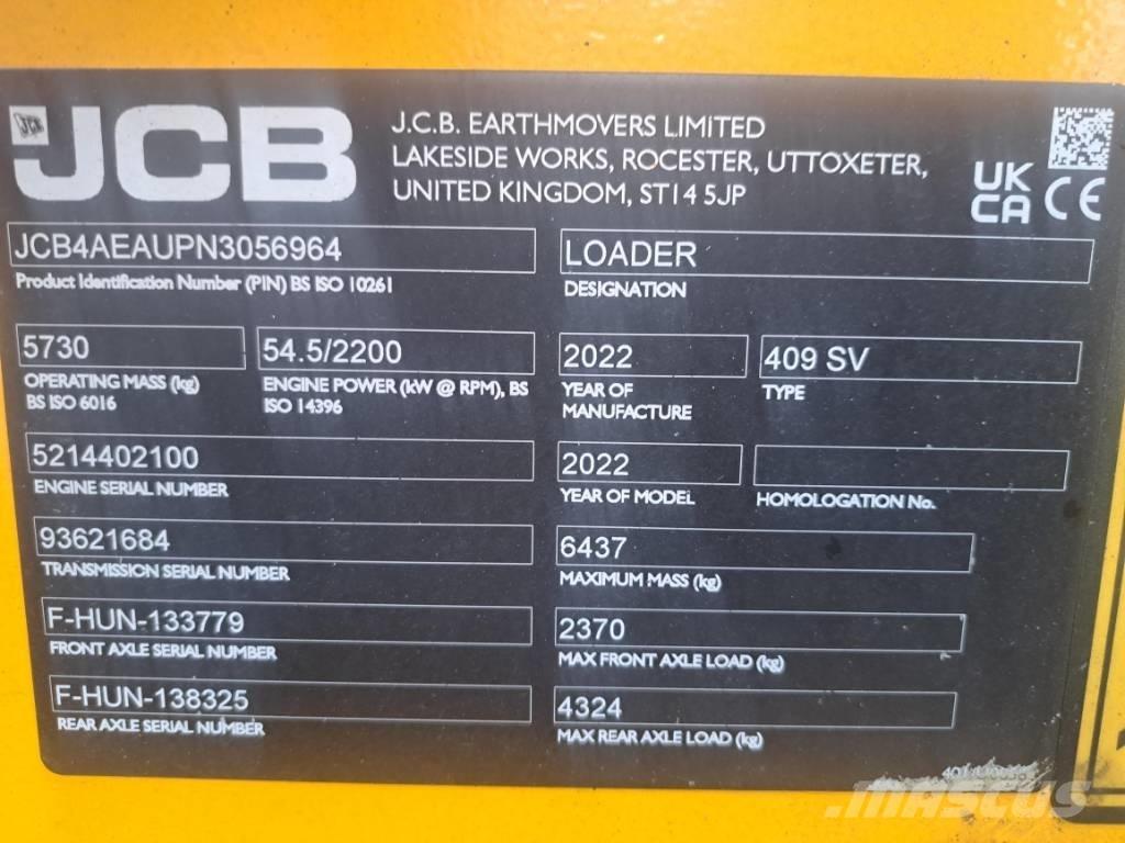 JCB 409 Колесни товарачи