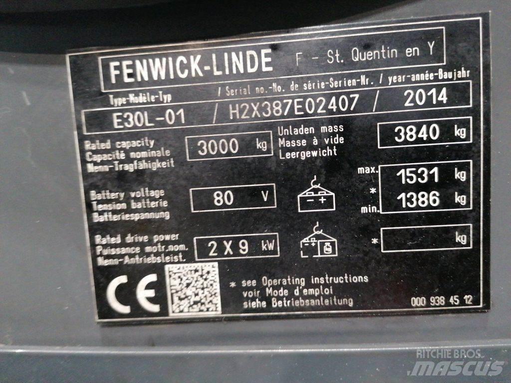 Linde E30L-01 Електрически вилични кари-повдигачи
