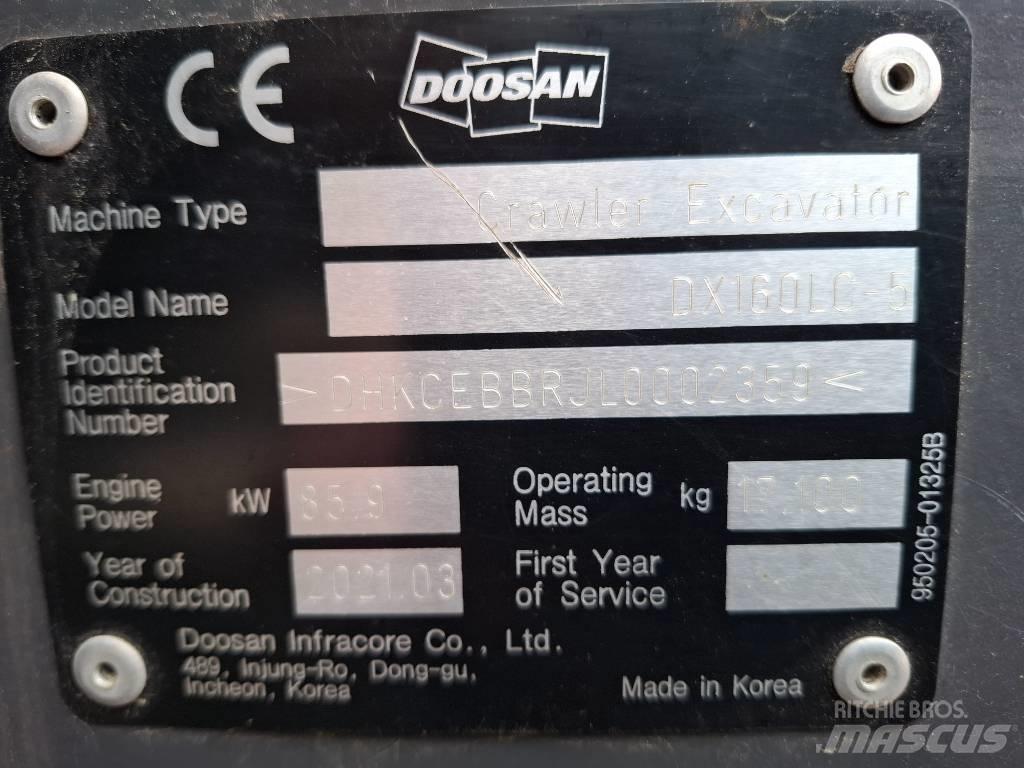Doosan DX160LC-5 Верижен екскаватор