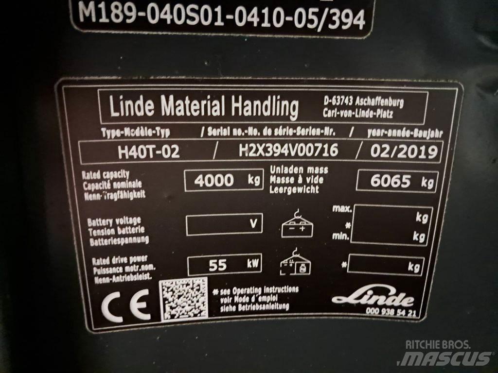 Linde H40T-02 Камиони с АГУ