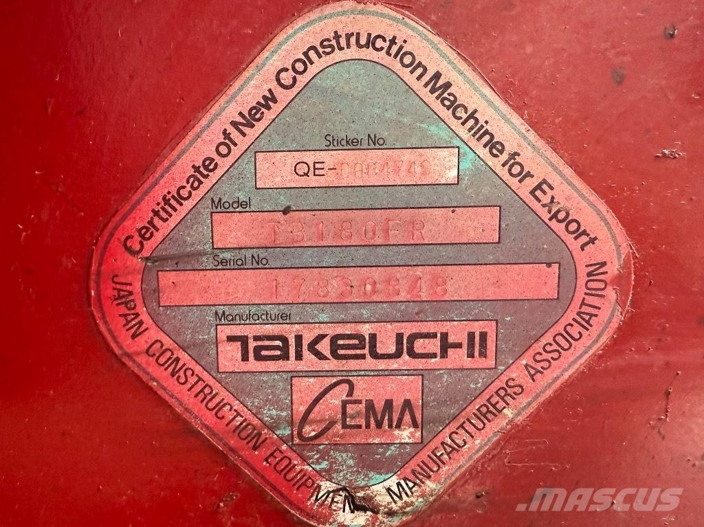 Takeuchi TB 180 FR Средни екскаватори 7т - 12т