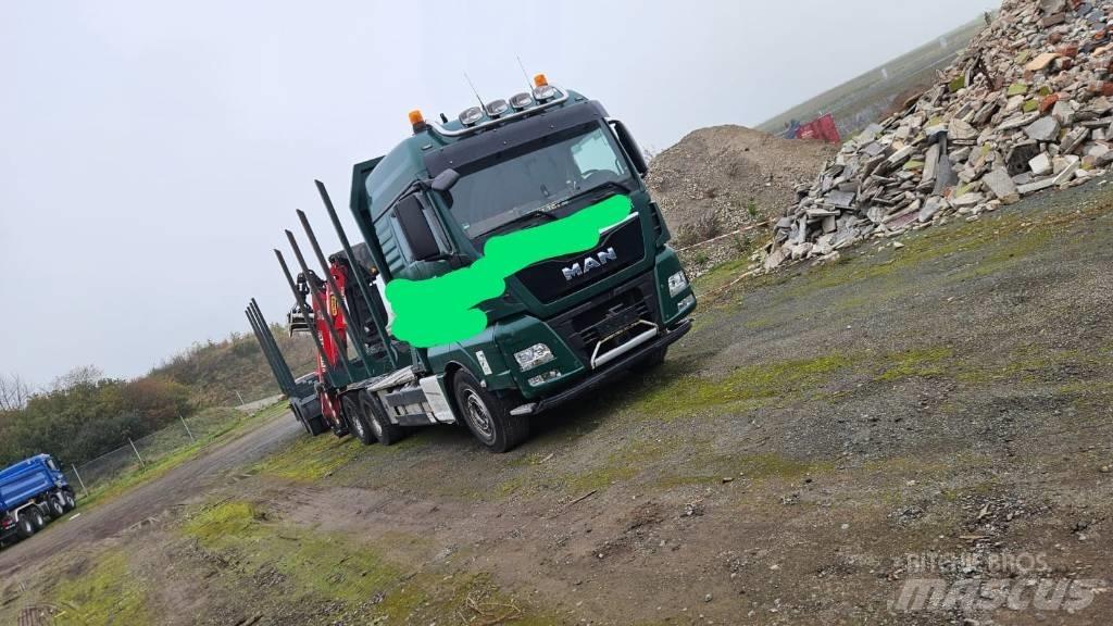 MAN TGX 26.580 За превоз на дървени трупи