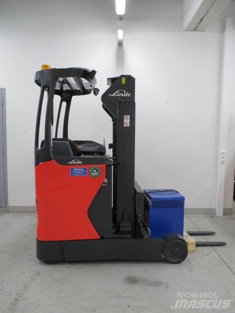 Linde R 14 Ретрак/ Високоповдигач с изместване на вилката напред