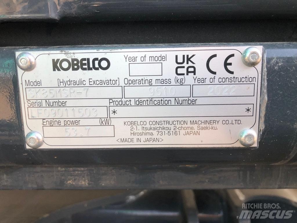 Kobelco SK85MSR-7 Средни екскаватори 7т - 12т