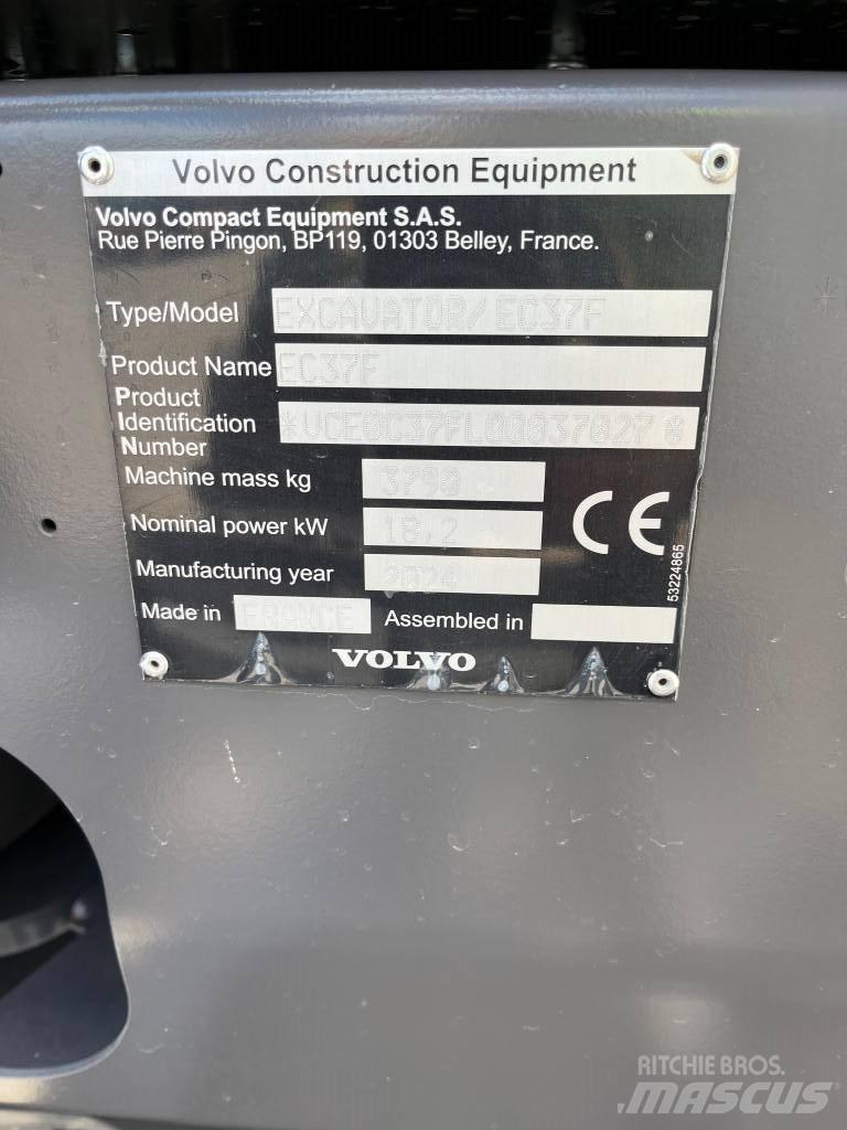 Volvo EC37F Мини екскаватори < 7 т