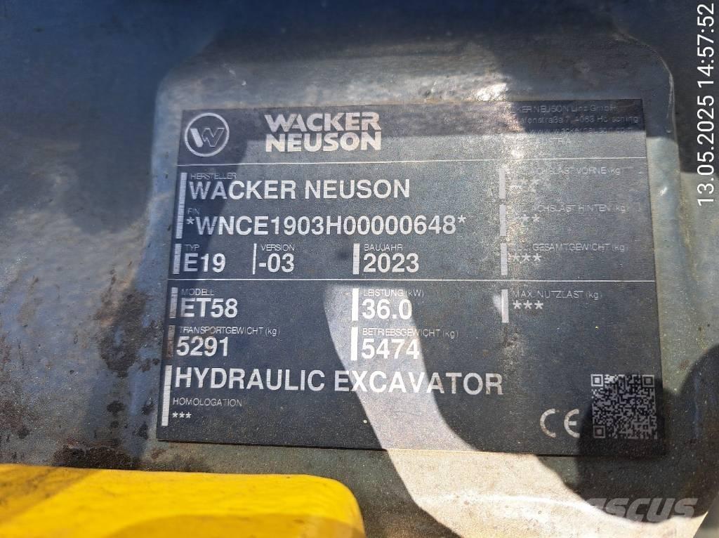 Wacker Neuson ET58 Верижен екскаватор