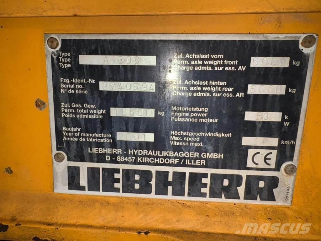 Liebherr A308 Колесни екскаватори