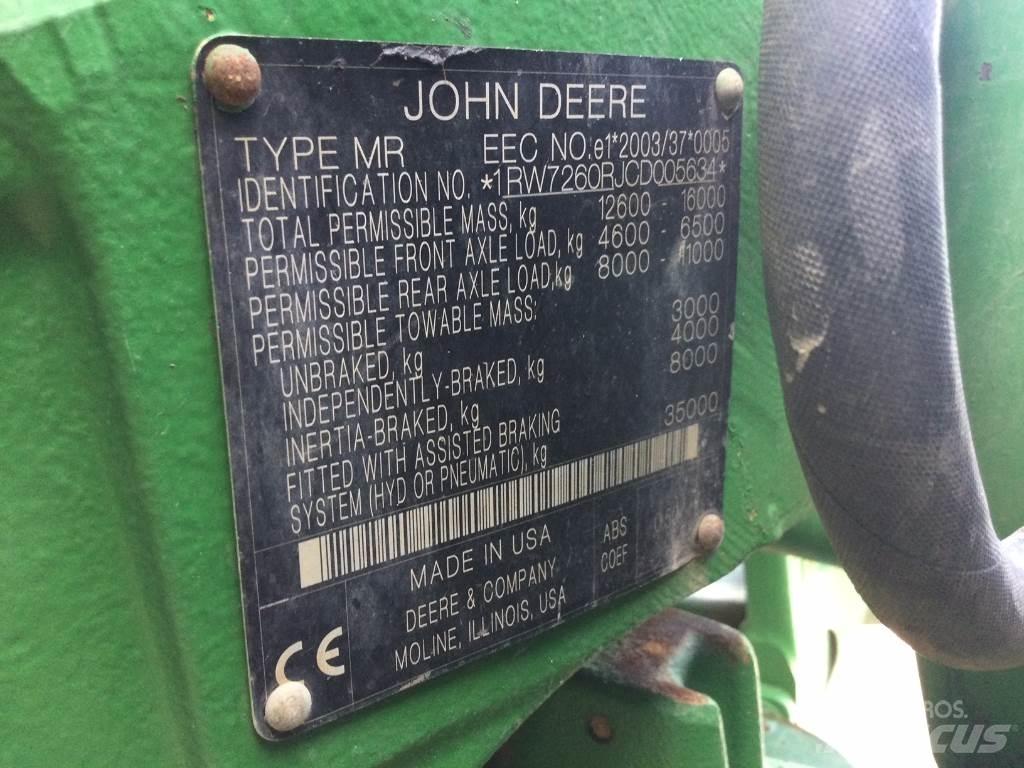 John Deere 7260R Трактори