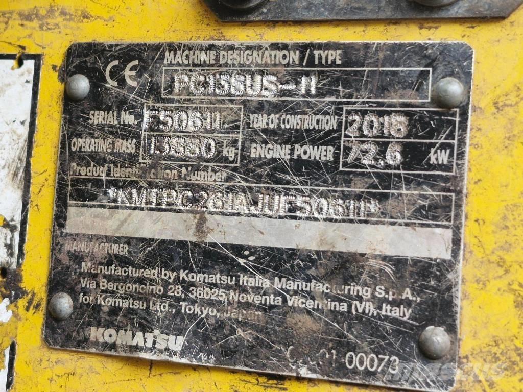 Komatsu PC 138 US-11 Верижен екскаватор