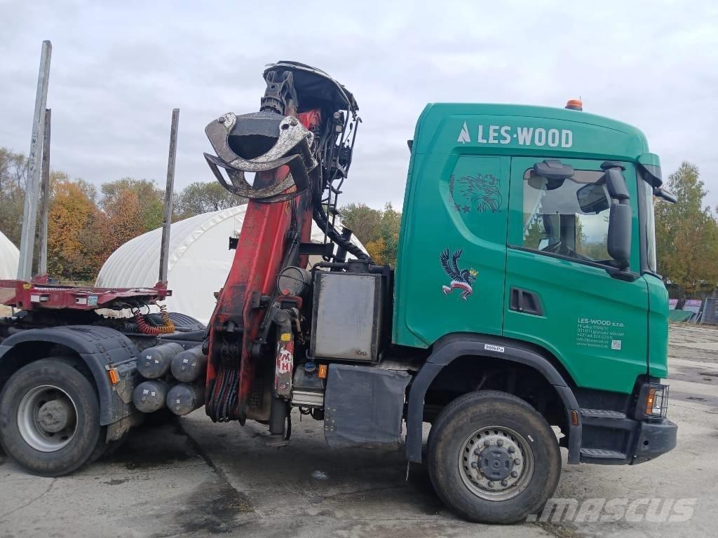 Scania G 500 XT За превоз на дървени трупи
