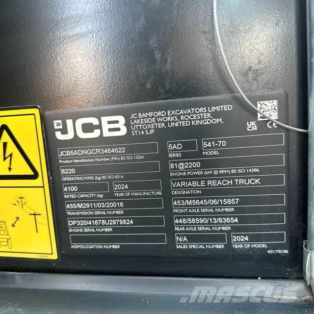 JCB 541-70 Телескопични товарачи