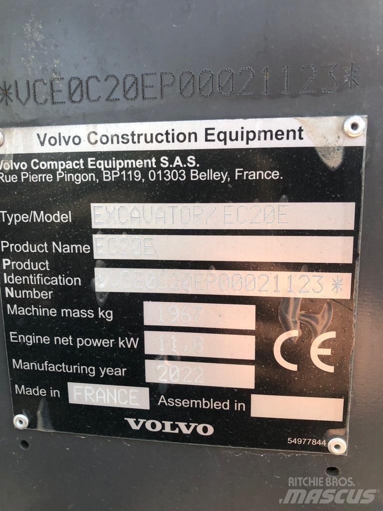 Volvo EC 20 E Мини екскаватори < 7 т
