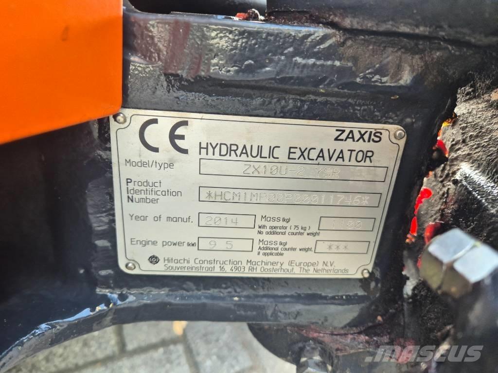 Hitachi ZX 10 U-2 Мини екскаватори < 7 т