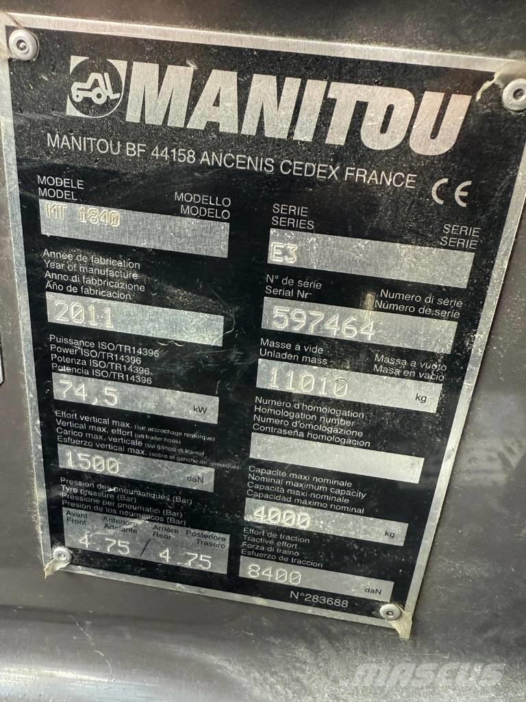 Manitou MT 1840 Телескопични товарачи