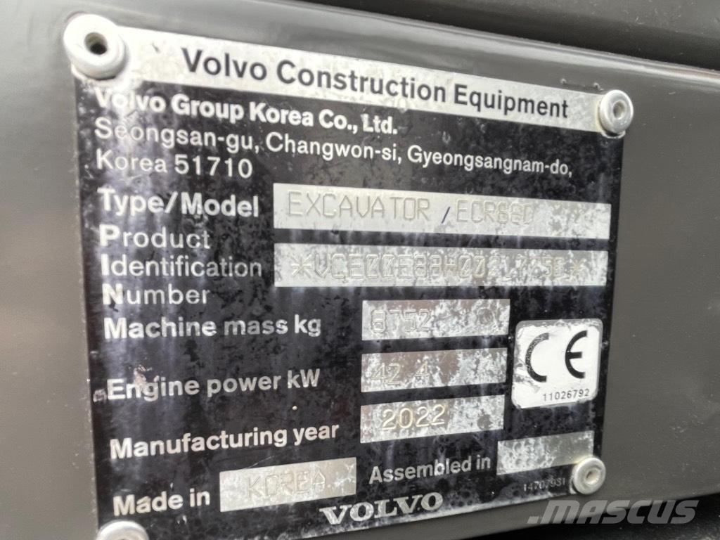 Volvo ECR88D Средни екскаватори 7т - 12т