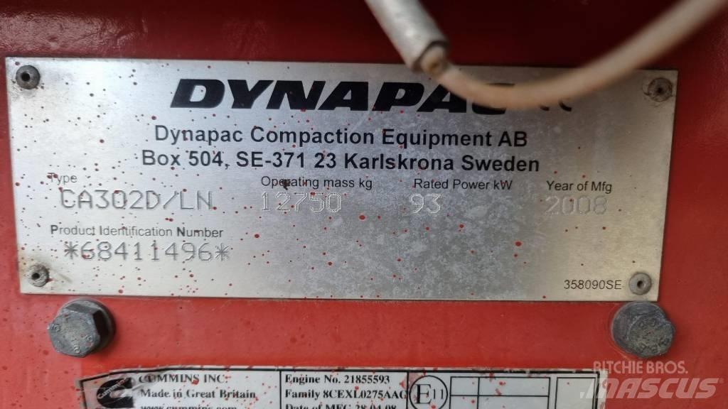 Dynapac CA302D, Vält Еднобарабанни ролки
