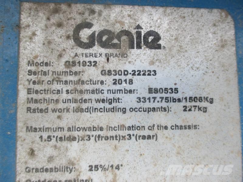 Genie GS 1932 Ножични работни платформи