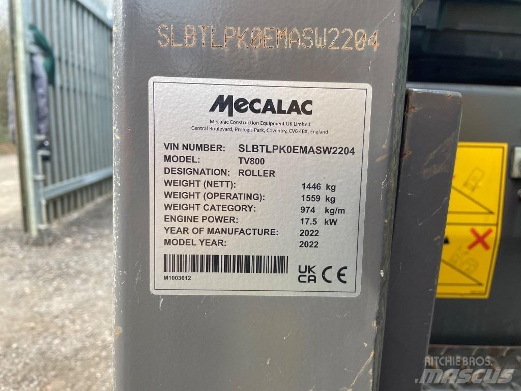 Mecalac TV 800 Двойни барабанни ролки
