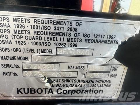 Kubota U 17-3 Мини екскаватори < 7 т