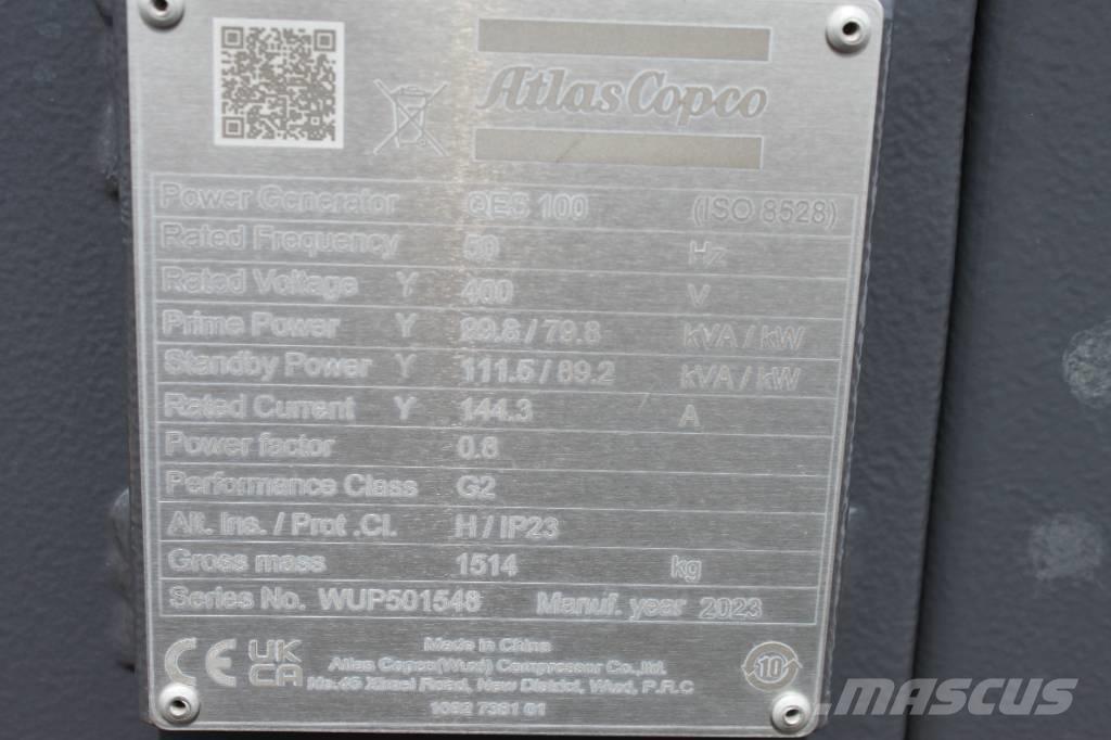 Atlas Copco QES 100 Дизелови генератори
