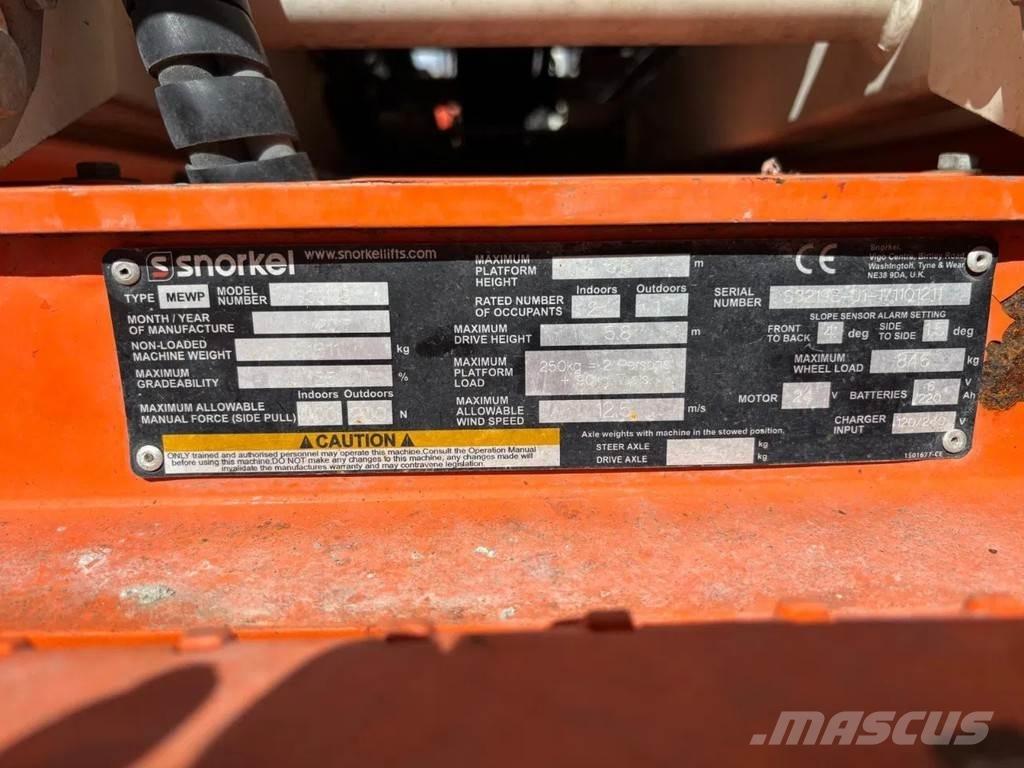 Snorkel S3219E Ножични работни платформи