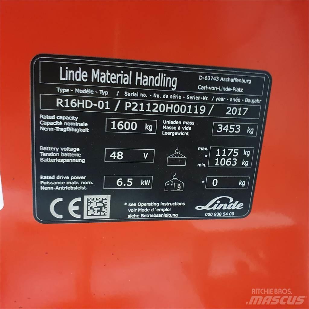 Linde R16HD Ретрак/ Високоповдигач с изместване на вилката напред