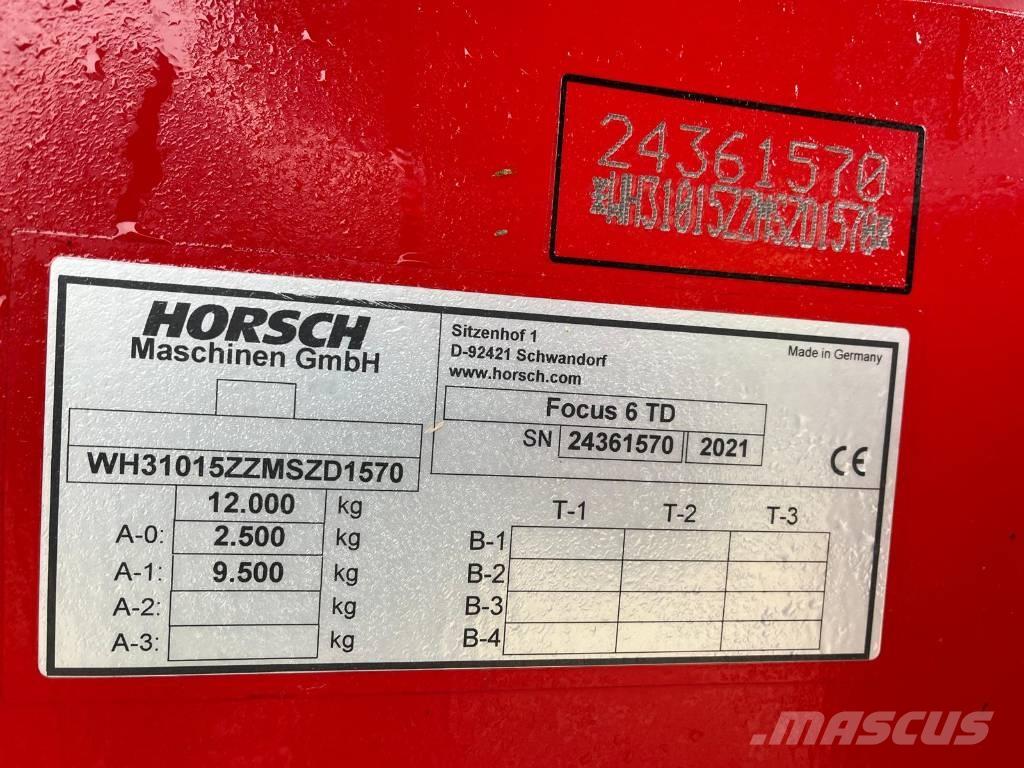 Horsch Focus 6 TD Редосеялки