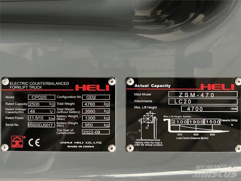 Heli CPD25 GD2 / NEU Електрически вилични кари-повдигачи