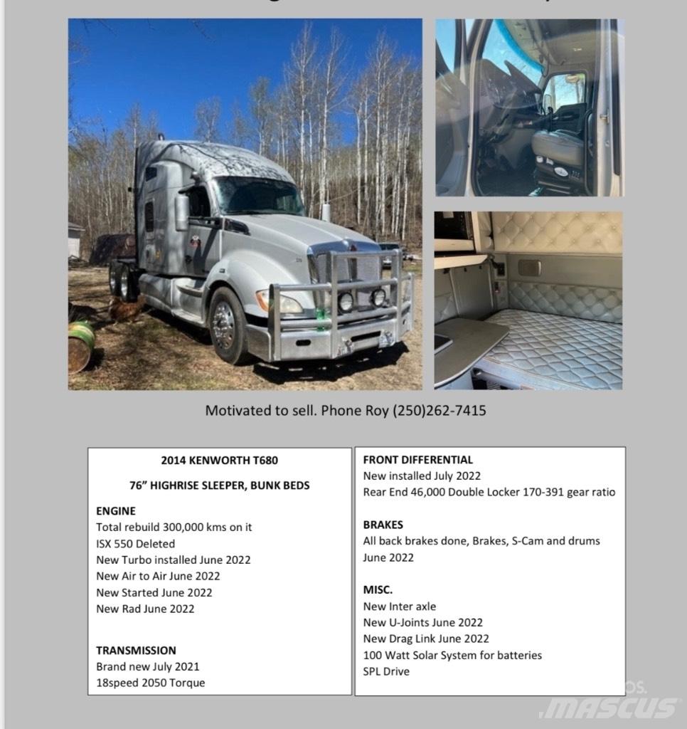 Kenworth T680 Влекачи