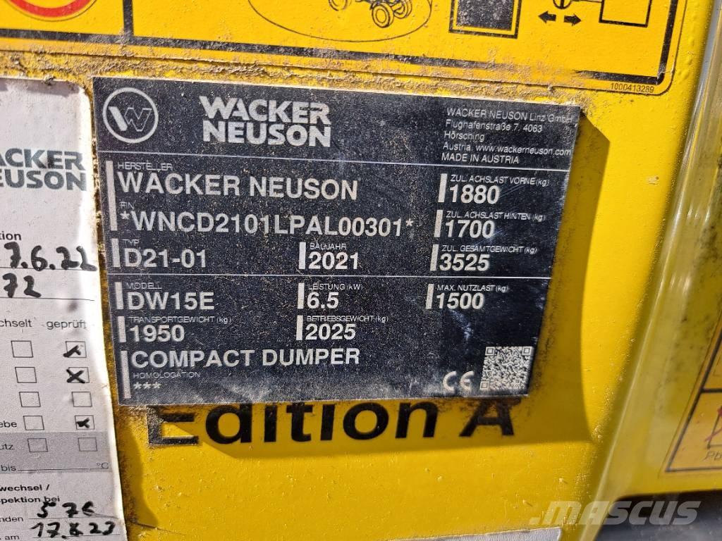 Wacker Neuson DW15e Странични самосвали
