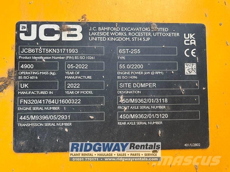 JCB 6 ST Странични самосвали