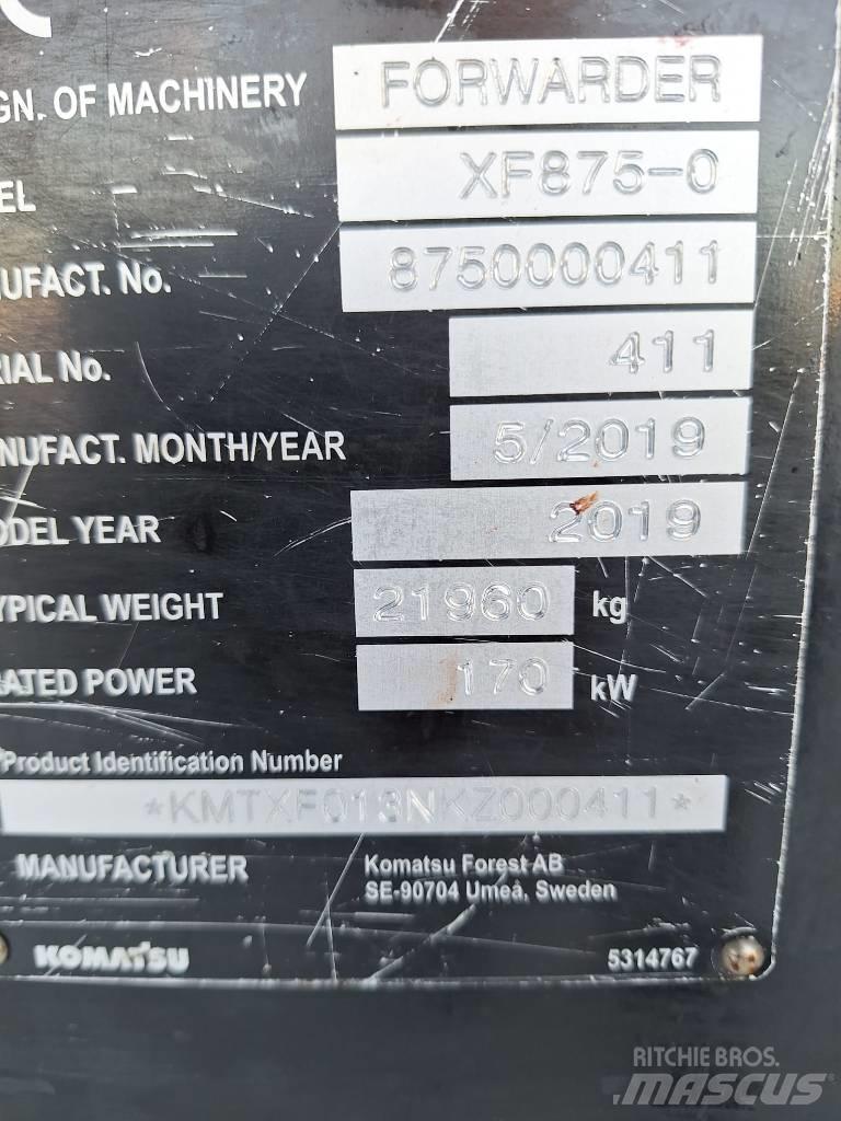 Komatsu 875 Форуардери