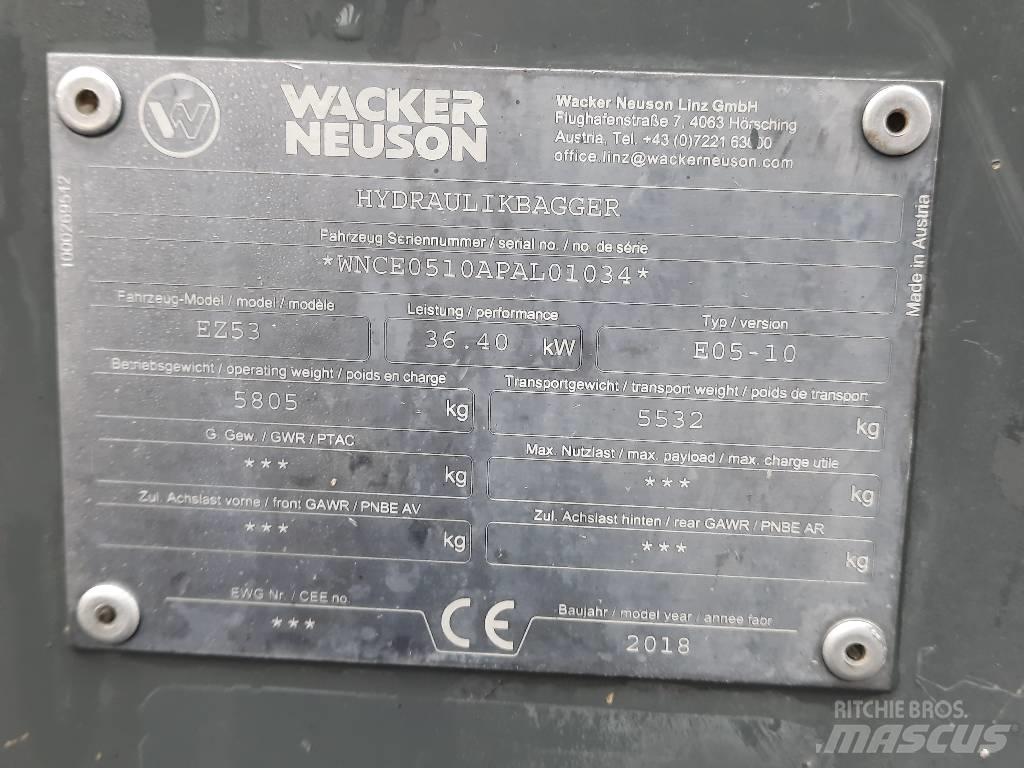 Wacker Neuson EZ 53 Мини екскаватори < 7 т