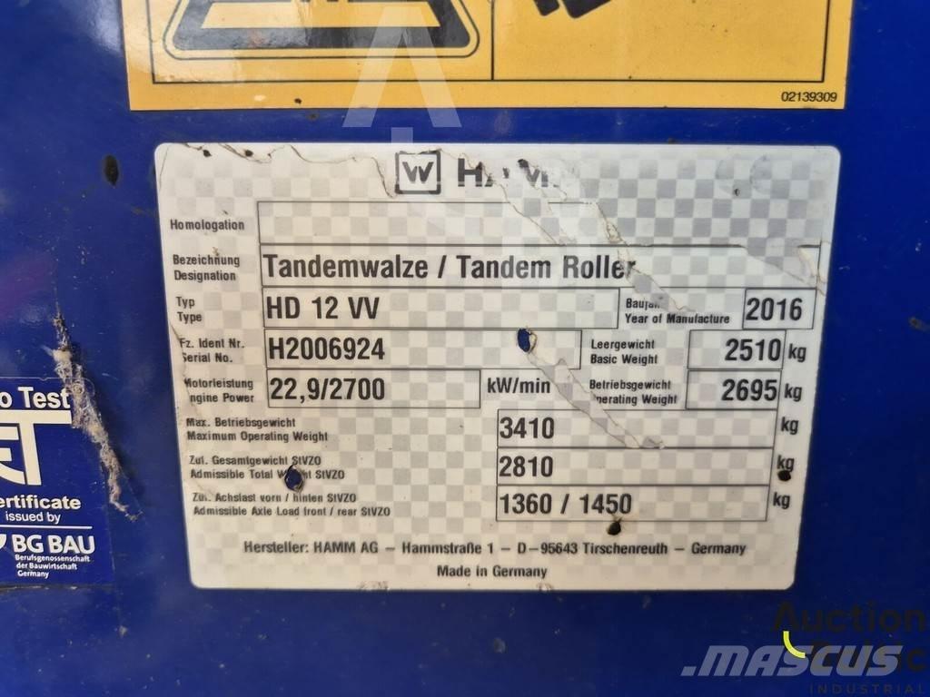Hamm HD 12 VV Други ролки
