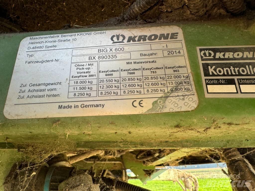 Krone Big X 600 Самоходни фуражири