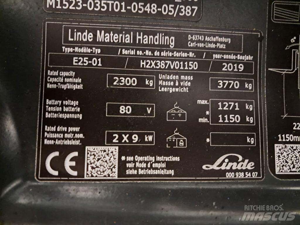 Linde E25-01 Електрически вилични кари-повдигачи