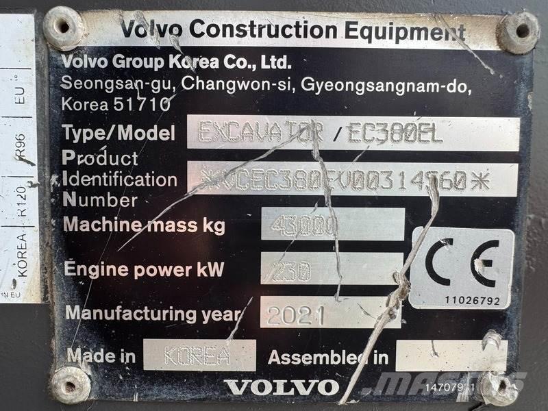 Volvo EC 380 EL Верижен екскаватор