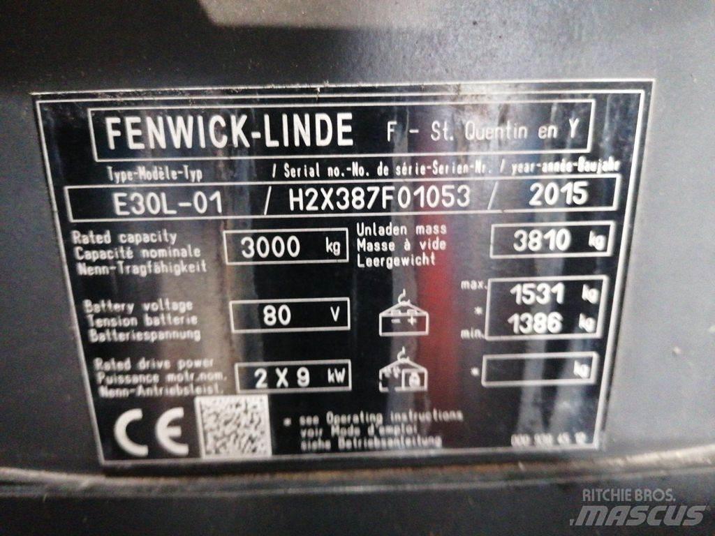 Linde E30L-01 Електрически вилични кари-повдигачи