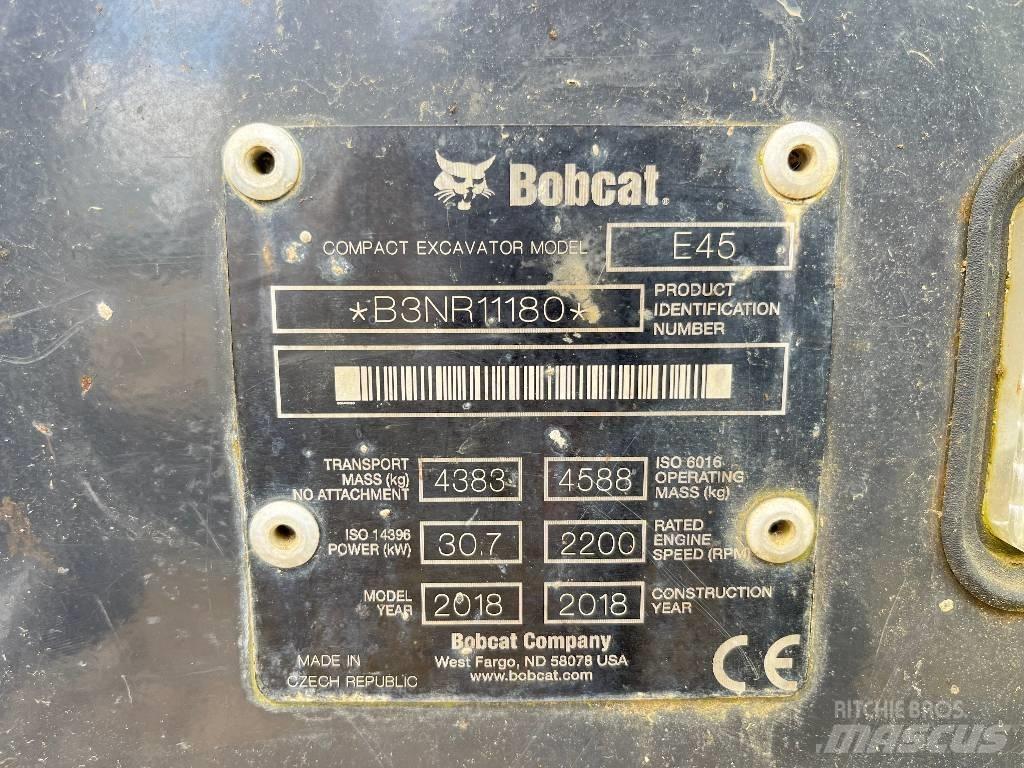 Bobcat E 45 Мини екскаватори < 7 т