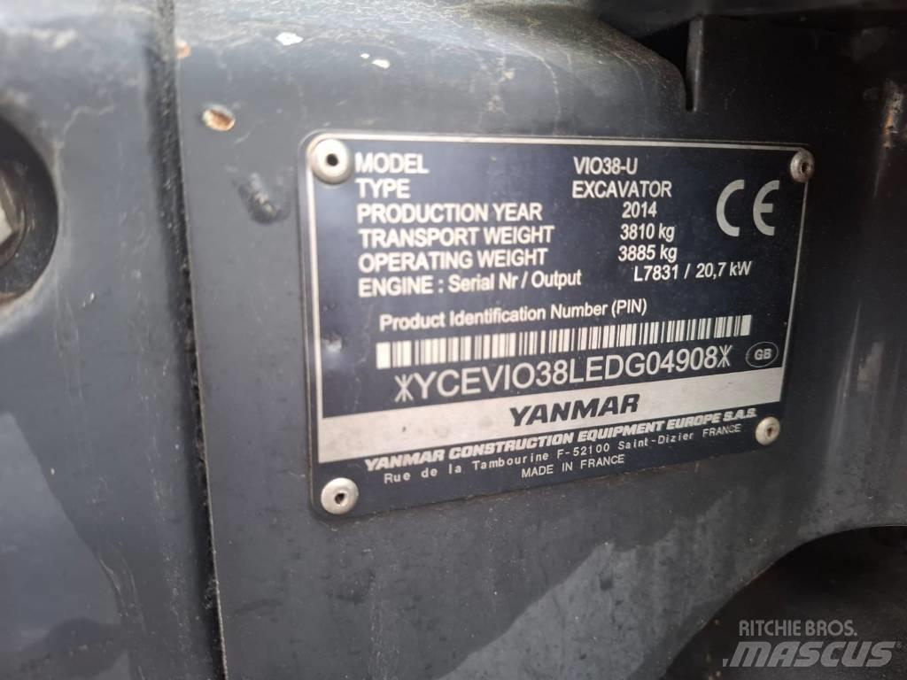 Yanmar Vio 38-U Мини екскаватори < 7 т