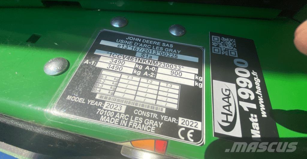 John Deere V461M Сламопреси за кръгли бали
