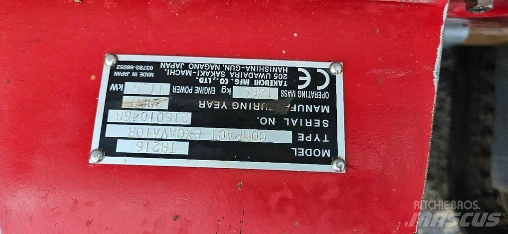 Takeuchi TB216 Мини екскаватори < 7 т