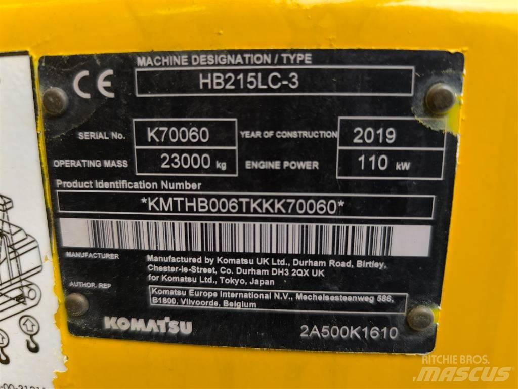 Komatsu HB 215 LC-3 Верижен екскаватор