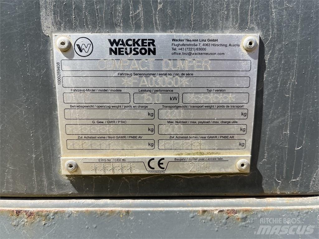 Wacker Neuson DT 15 Странични самосвали