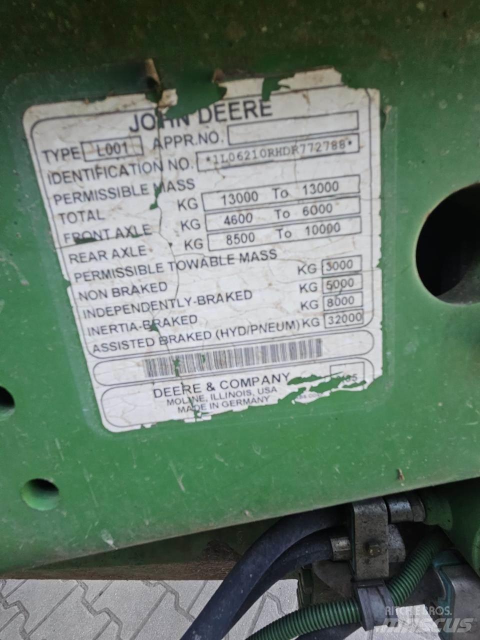 John Deere 6210R Трактори