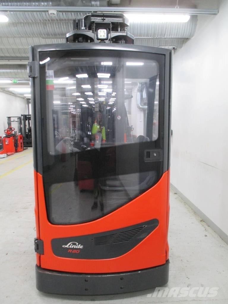 Linde R20 Ретрак/ Високоповдигач с изместване на вилката напред
