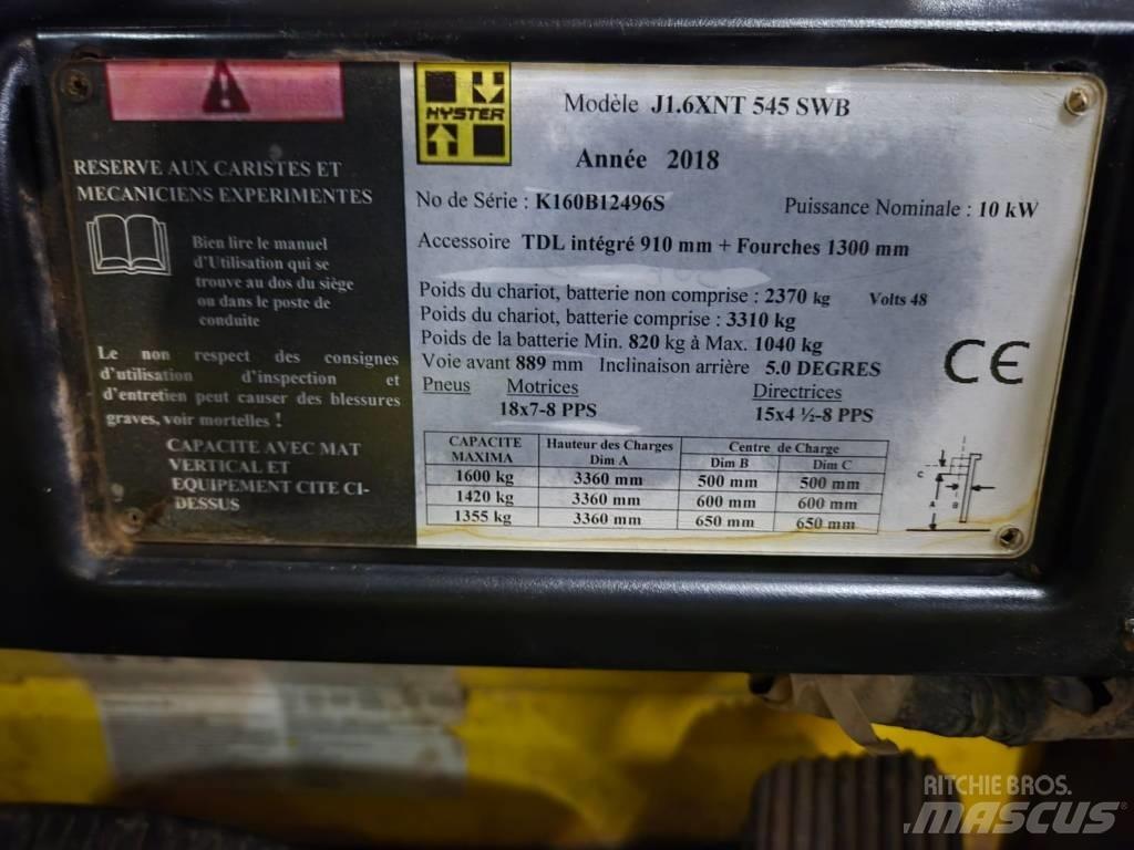 Hyster J 1.6 XNT Електрически вилични кари-повдигачи