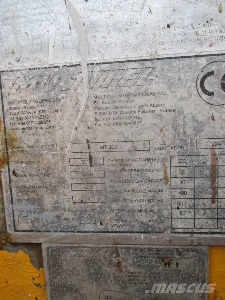 Multitel MT 202 Моторизирани платформи с талига